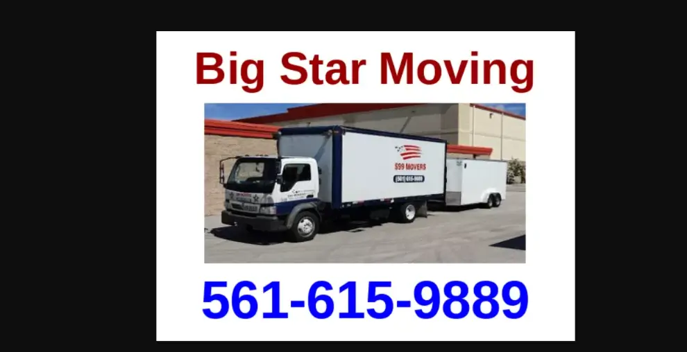 Big Star Moving, Delivery & Junk Removal from $99 – ☎️561-615-9889💥
